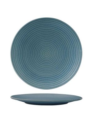 Zuma Denim Round Coupe Ribbed Plate-310mm  Box of  3