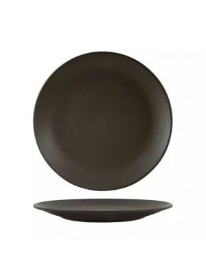 Zuma Charcoal Round Coupe Plate-230mm  Box of  6