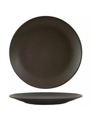 Zuma Charcoal Round Coupe Plate-310mm  Box of  3