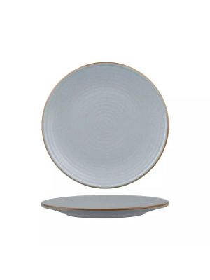 Zuma Bluestone Round Coupe Ribbed Plate-210mm  Box of  6