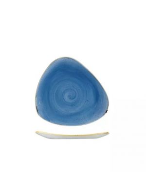 Churchill Stonecast Triangular Plate-192Mm - Cornflower Blue (Box Of - 12)