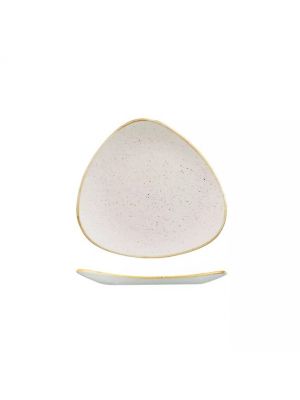 Churchill Stonecast Triangular Plate-192Mm - Barley White (Box Of - 12)