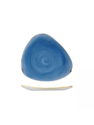 Churchill Stonecast Triangular Plate-229Mm - Cornflower Blue (Box Of - 12)