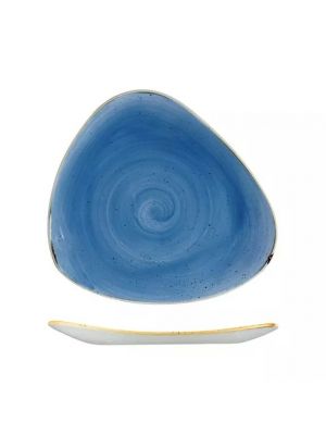Churchill Stonecast Triangular Plate-300Mm - Cornflower Blue (Box Of - 6)