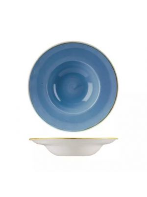 Churchill Stonecast Wide Rim Bowl-240Mm - Cornflower Blue (Box Of - 12)