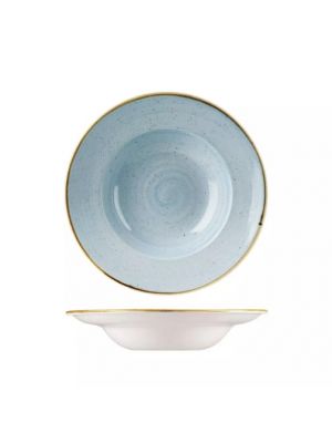 Churchill Stonecast Wide Rim Bowl-240Mm - Duck Egg (Box Of - 12)