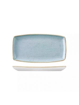 Churchill Stonecast Oblong Plate-295X150Mm - Duck Egg (Box Of 12)