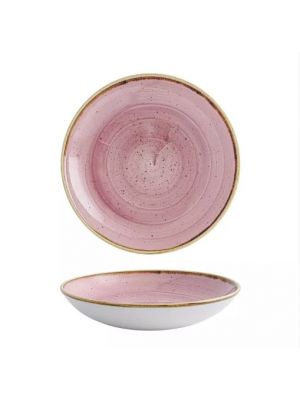Churchill Stonecast Round Coupe Bowl-248Mm - Petal Pink (Box Of 12)