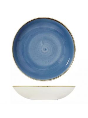 Churchill Stonecast Round Coupe Bowl-310Mm - Cornflower Blue (Box Of 6)
