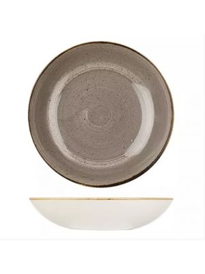 Churchill Stonecast Round Coupe Bowl-310Mm - Peppercorn Grey (Box Of - 6)