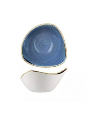 Churchill Stonecast Triangular Bowl-153Mm - Cornflower Blue (Box Of - 12)