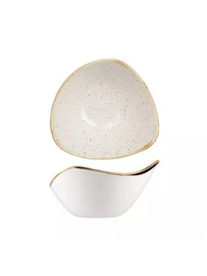 Churchill Stonecast Triangular Bowl-153Mm - Barley White (Box Of - 12)