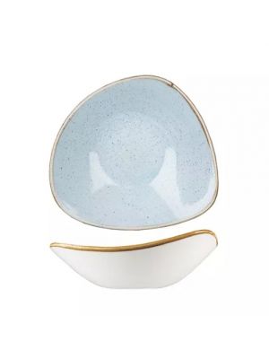 Churchill Stonecast Duck Egg Triangular Bowl-230Mm - (Box Of 12)