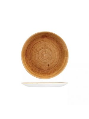 Churchill Patina Round Coupe Plate-217Mm - Vintage Copper (Box Of - 12)