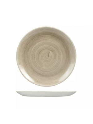 Churchill Patina Round Coupe Plate-260Mm Ø Box Of - Taupe