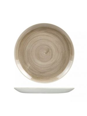 Churchill 9978129-T Patina Round Coupe Plate-288Mm - Taupe (Box Of - 12)