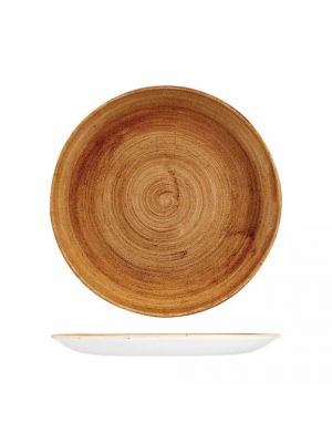 Churchill Patina Round Coupe Plate-288Mm - Vintage Copper (Box Of - 12)