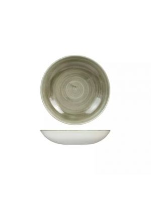 Churchill Patina Round Coupe Bowl-182Mm - Burnished Green (Box Of - 12)