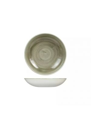 Churchill 9978218-G Patina Round Coupe Bowl-182Mm - Burnished Green