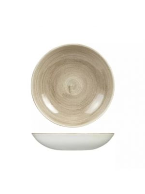 Churchill 9978225-T Patina Round Coupe Bowl-248Mm - Taupe (Box Of - 12)