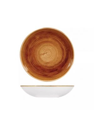 Churchill Patina Round Coupe Bowl-248Mm - Vintage Copper (Box Of - 12)