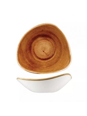 Churchill Patina Triangular Bowl-253Mm - Vintage Copper (Box Of - 12)