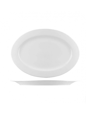 Trenton B4850 Oval Plate - Wide Rim 220mm