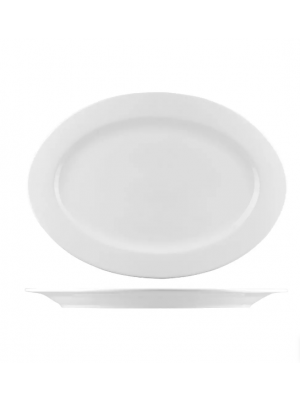 Trenton B4861 Oval Plate - Wide Rim 250mm