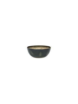 Serax Terres De Reves Misty Grey Dark Blue Exterior Round Bowl 137mm