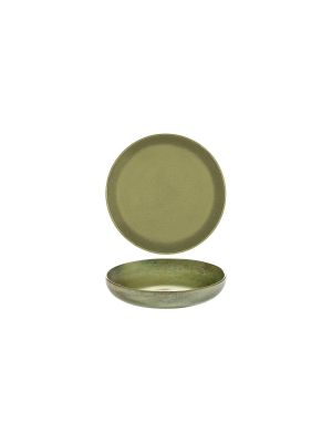 Serax Surface Camo Green Round Deep Plate 210mm