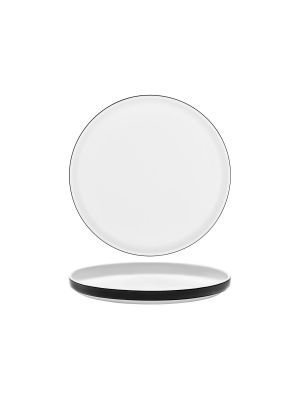 Serax Passe-Partout Glazed Black Round Low Plate 260mm
