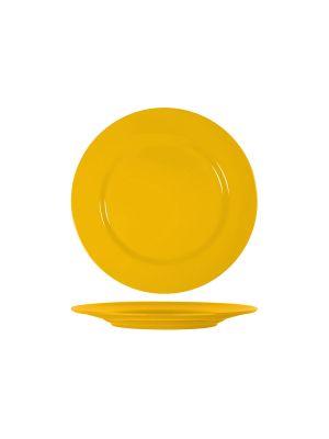 Superware Dark Yellow Round Plate with Flat Rim 254mm